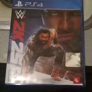 WWE 2K PS4 Game - Red and Black Cover